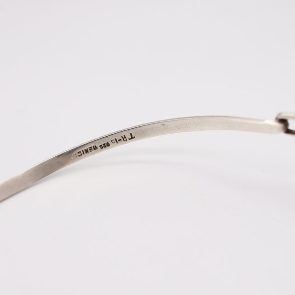 E. SILVERT 1960 Modernist Acrobats Sculptural Necklace In .925 Sterling Silver