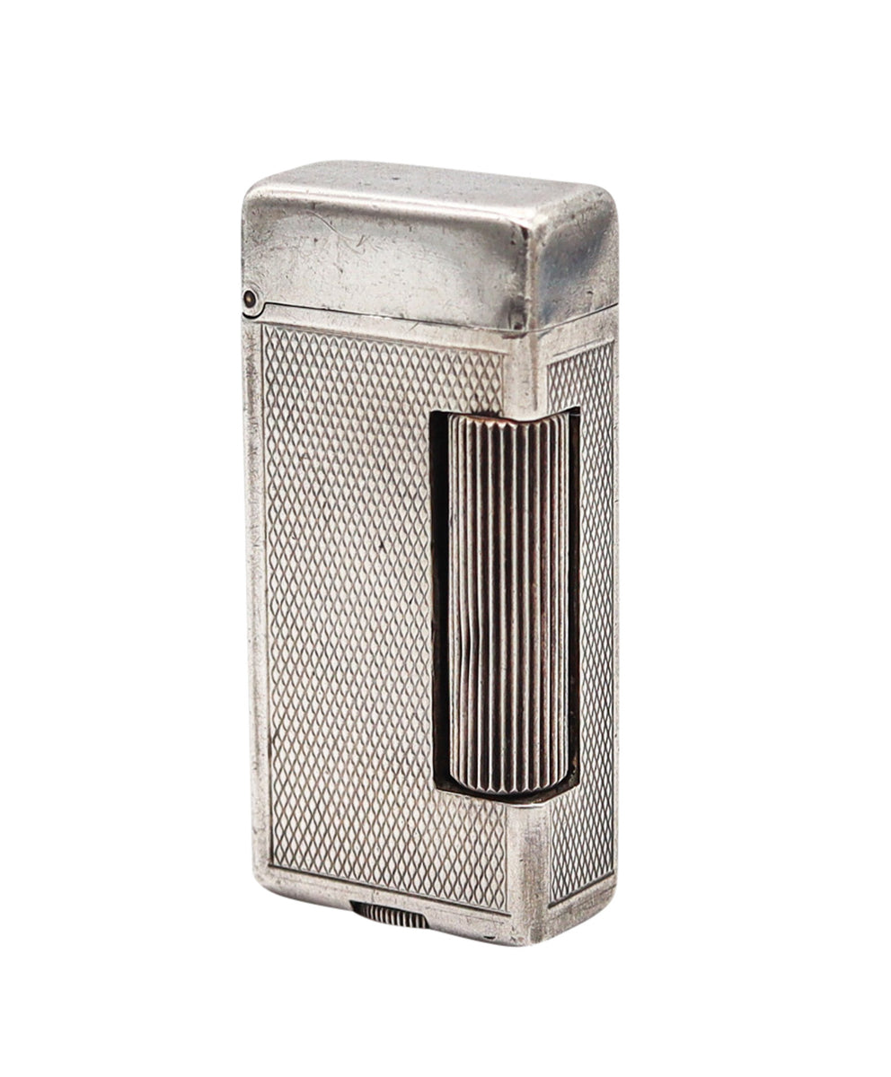 DUNHILL 1938 Short Rollalite Petrol Pocket Lighter In Solid .925