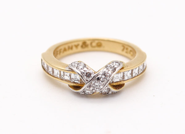 TIFFANY & CO. Signature Collection Ring In 18Kt Gold With 1.09 Ctw Diamonds