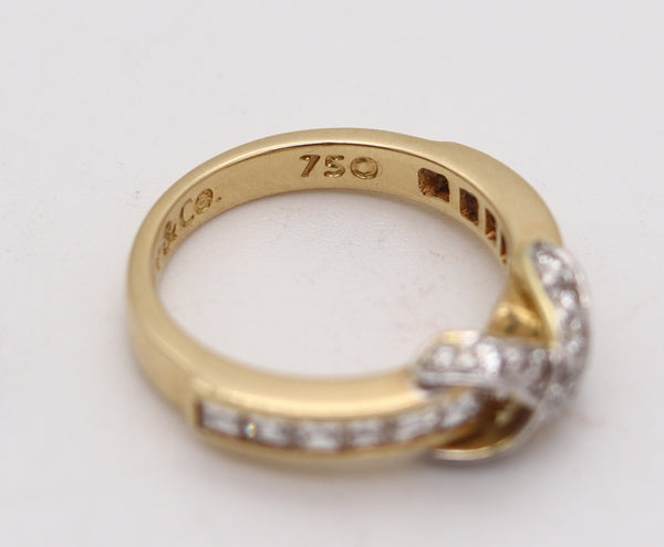 TIFFANY & CO. Signature Collection Ring In 18Kt Gold With 1.09 Ctw Diamonds