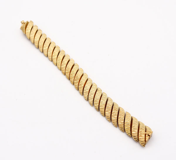 BVLGARI Roma 1960 Articulated Flexible Bracelet In Solid 18Kt Yellow Gold