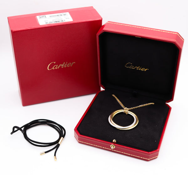 CARTIER Paris Extra Large Trinity Roller Necklace In 18Kt Gold With VVS Diamonds