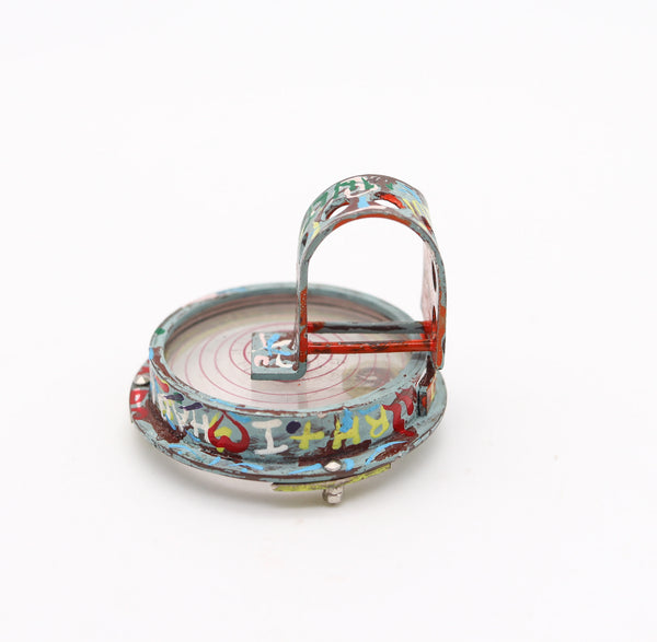 CHRISTIAN QUICENO 2017 Conceptual Sculptural Ring In Recycled Materials
