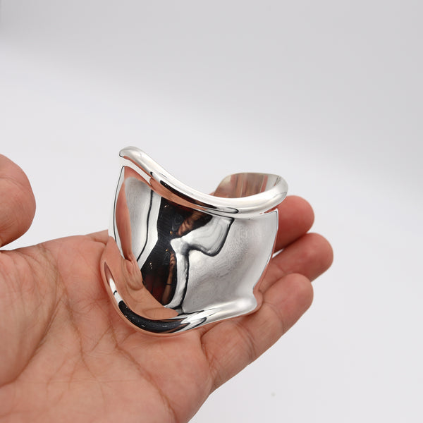 TIFFANY & CO. 1980 Elsa Peretti Vintage RIGHT Bone Cuff In .925 Sterling Silver