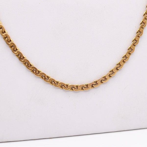 -Marchisio Napoleone 1935 Italian Art Deco Long Chain In Solid 18Kt Yellow Gold