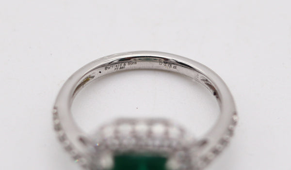 SHEFFIELD'S & SONS Cocktail Ring In 18Kt Gold With 4.00 Ctw In Emerald And Diamonds