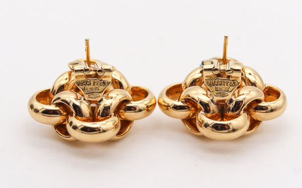 GUCCI Firenze Large Horse Bit Clips On Earrings In Solid 18Kt Yellow Gold