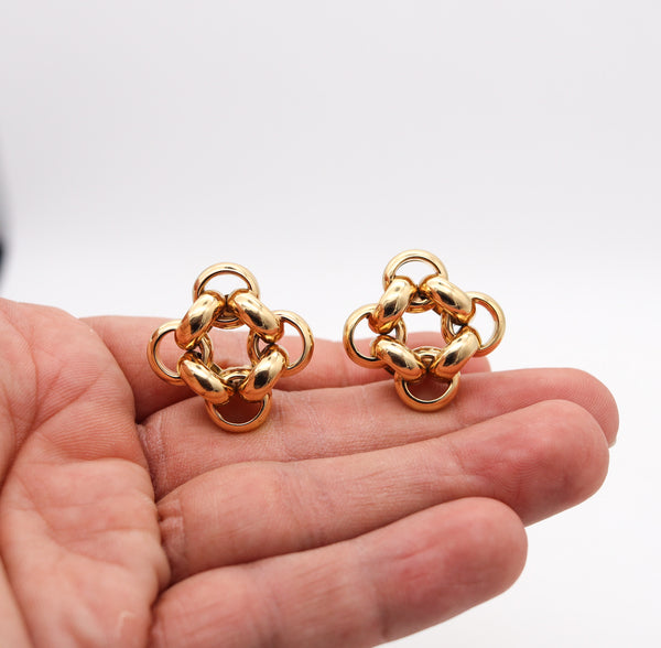 GUCCI Firenze Large Horse Bit Clips On Earrings In Solid 18Kt Yellow Gold