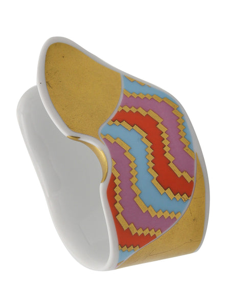 -Rosenthal 1970 By Johan Gerard van Loon Studio Line Cuff-Arm Bracelet In Porcelain