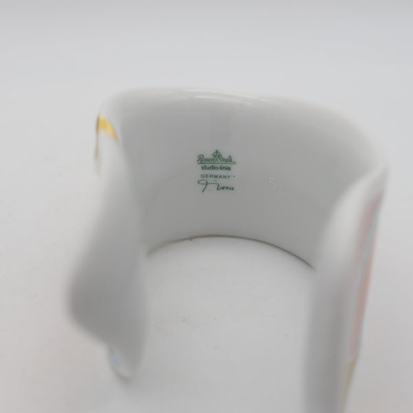 -Rosenthal 1970 By Johan Gerard van Loon Studio Line Cuff-Arm Bracelet In Porcelain