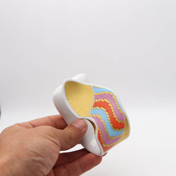 -Rosenthal 1970 By Johan Gerard van Loon Studio Line Cuff-Arm Bracelet In Porcelain