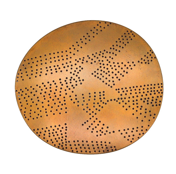 -Thomas Gentille 1970 Ovoid Convex 1 Pendant Brooch In Bronze And 18kt Gold