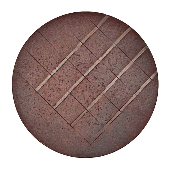 -Thomas Gentille 1970 Geometric Round Pendant Brooch In 18kt Gold And Bronze