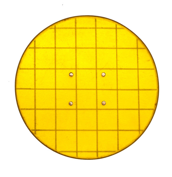 -Thomas Gentille 1970 Yellow Geometric Pendant Brooch In 18kt Gold Bronze And Lucite