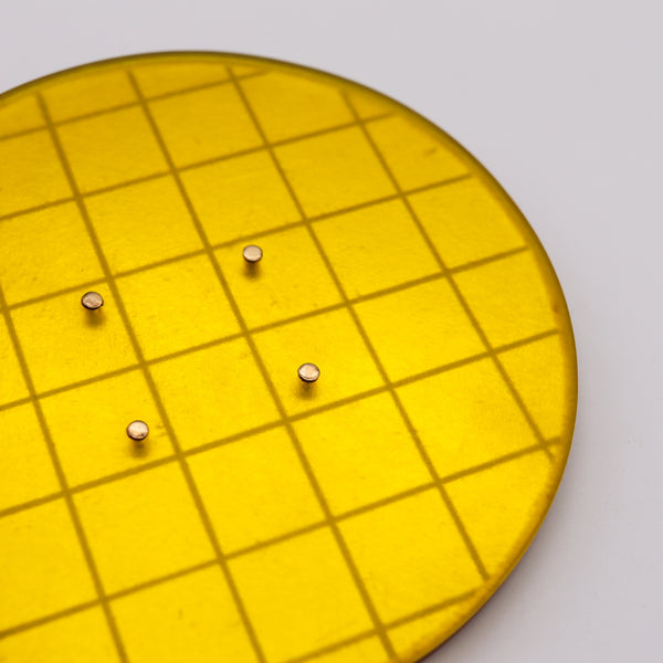 -Thomas Gentille 1970 Yellow Geometric Pendant Brooch In 18kt Gold Bronze And Lucite