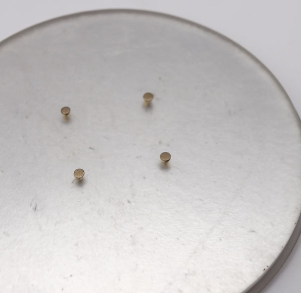 -Thomas Gentille 1970 Silver Geometric Pendant Brooch In 18kt Gold Bronze And Lucite