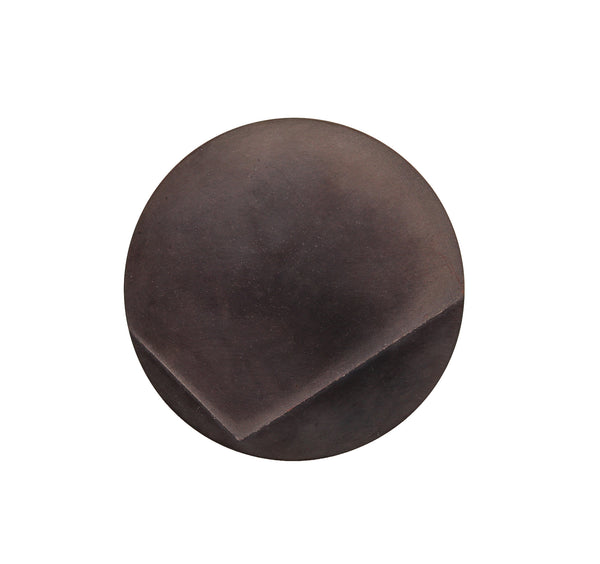 -Thomas Gentille 1970 Geometric Round Pendant Brooch In 18kt Gold And Patinated Bronze