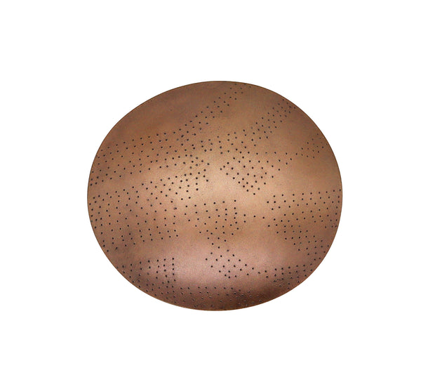 -Thomas Gentille 1970 Ovoid Convex 2 Pendant Brooch In Bronze And 18kt Gold