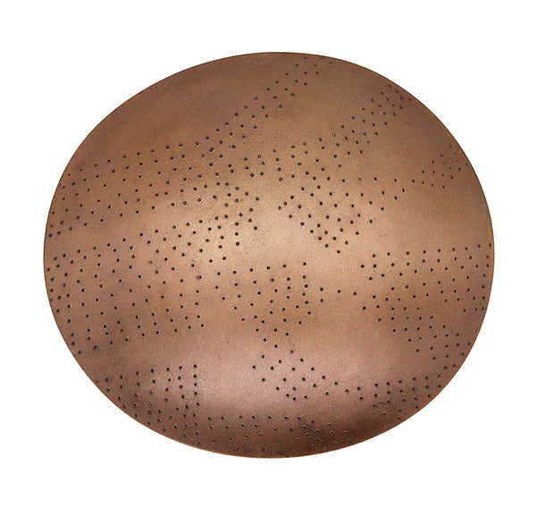 -Thomas Gentille 1970 Ovoid Convex 2 Pendant Brooch In Bronze And 18kt Gold