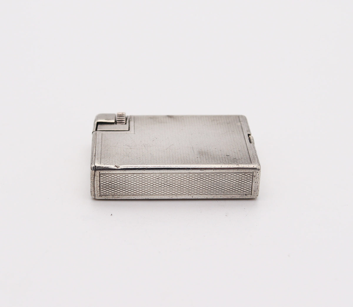 ALFRED DUNHILL Paris 1936 Art Deco Savory Petrol Pocket Lighter In