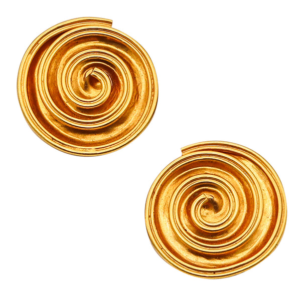 LALAOUNIS 1970 The Treasure Of Persepolis Earrings In Solid 18Kt Yellow Gold