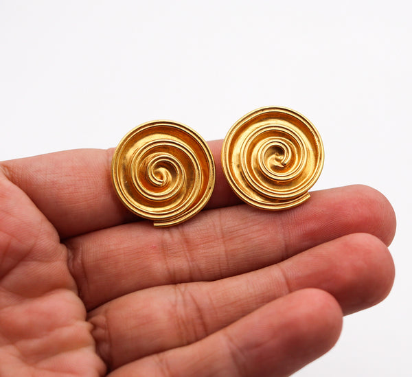 LALAOUNIS 1970 The Treasure Of Persepolis Earrings In Solid 18Kt Yellow Gold