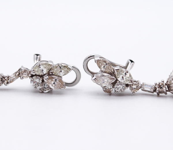 MIKIMOTO Classic Pair Of Convertible Pearls Earrings 18Kt Gold With 2.08 Ctw Diamonds
