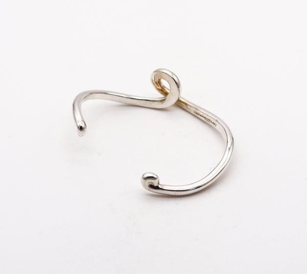 -Angela Cummings 1991 Studio Twisted Sculptural Bracelet In .925 Sterling Silver