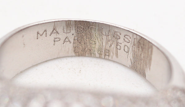 MAUBOUSSIN Paris Cocktail Ring In 18Kt Gold With 6.58 Ctw Sapphire & Diamonds