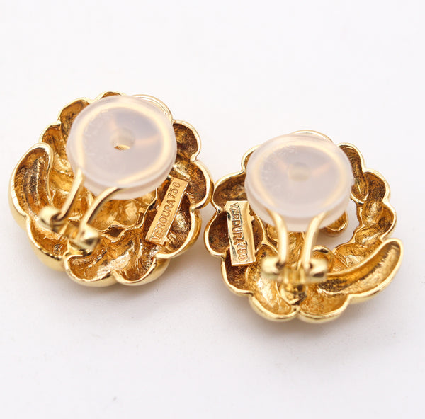 VERDURA Milan Twisted Sculptural Clips-Earrings In 18Kt Yellow Gold