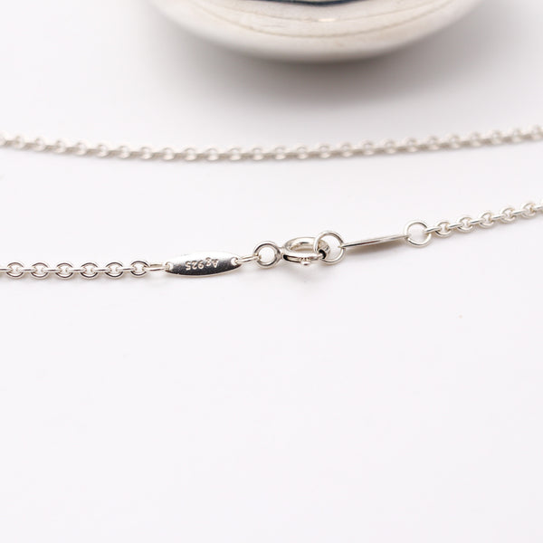 TIFFANY & CO. Elsa Peretti Jumbo Jar-Bottle Necklace In .925 Sterling Silver