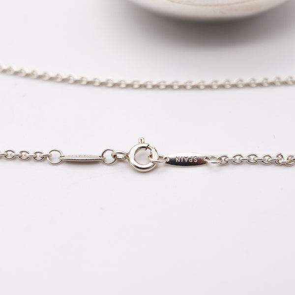 TIFFANY & CO. Elsa Peretti Jumbo Jar-Bottle Necklace In .925 Sterling Silver