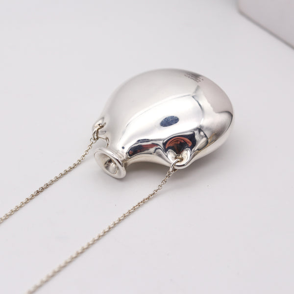 TIFFANY & CO. Elsa Peretti Jumbo Jar-Bottle Necklace In .925 Sterling Silver