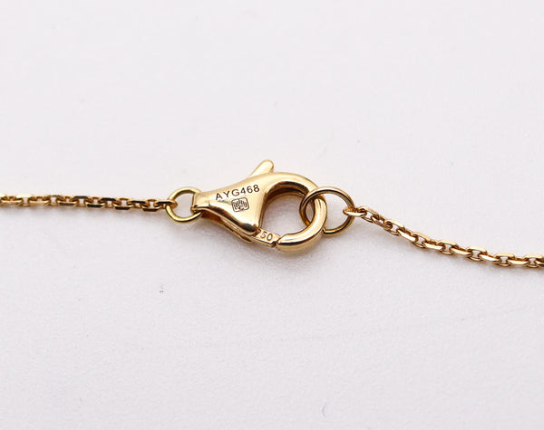 CARTIER Amulet Sautoir Necklace With White Pearls In 18Kt Gold With Diamonds