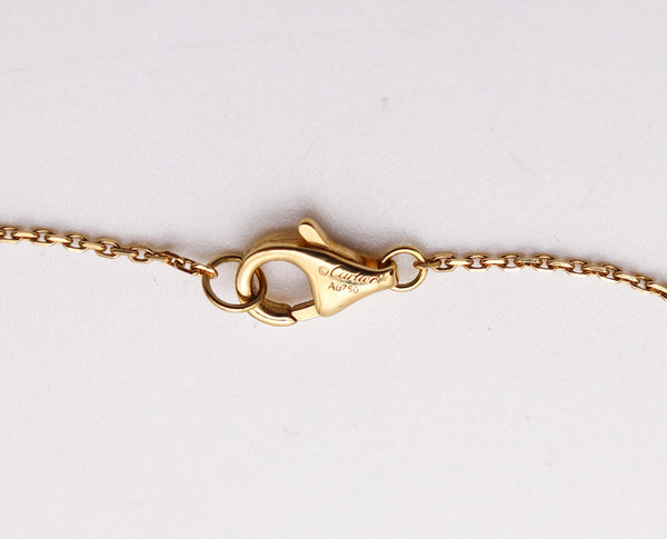 CARTIER Amulet Sautoir Necklace With White Pearls In 18Kt Gold With Diamonds