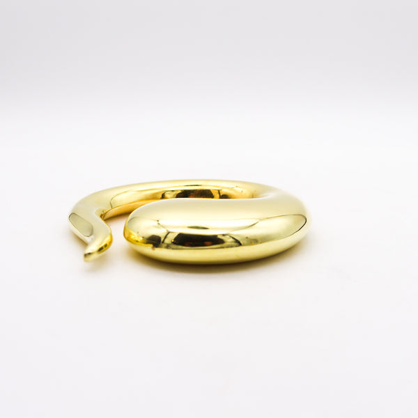 TIFFANY & CO. 1981 Elsa Peretti Pendant Buckle 18Kt Gold Vermeil On .925 Sterling