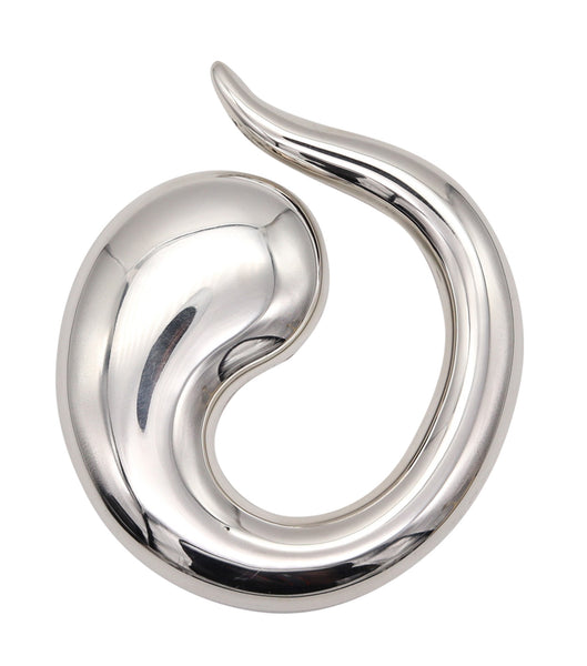 -Tiffany & Co 1981 Elsa Peretti Abstract Pendant Buckle in.925 Sterling Silver