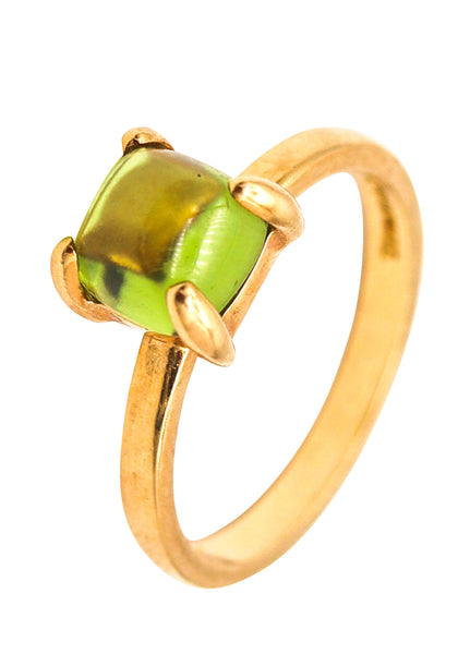 TIFFANY & CO. By Paloma Picasso Sugar Ring In 18Kt Yellow Gold With Peridot