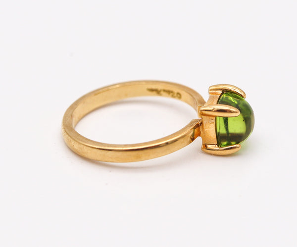 TIFFANY & CO. By Paloma Picasso Sugar Ring In 18Kt Yellow Gold With Peridot