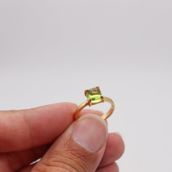 TIFFANY & CO. By Paloma Picasso Sugar Ring In 18Kt Yellow Gold With Peridot