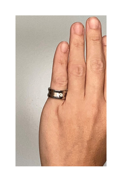Cartier Paris C 2 Ring In 18Kt White Gold With One VVS Round Diamond