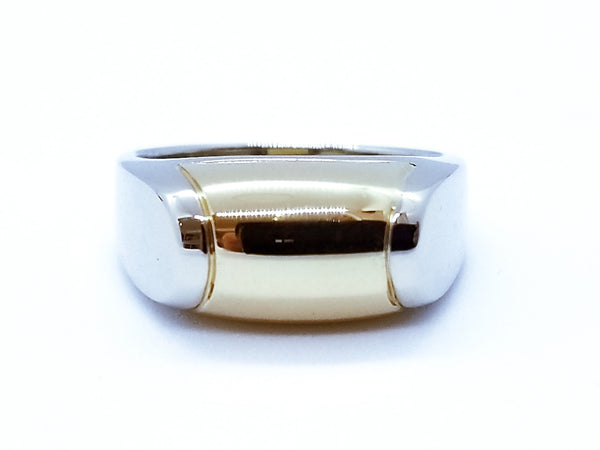 BVLGARI 18 KT TWO TONES GOLD TRONCHETTO UNISEX RING
