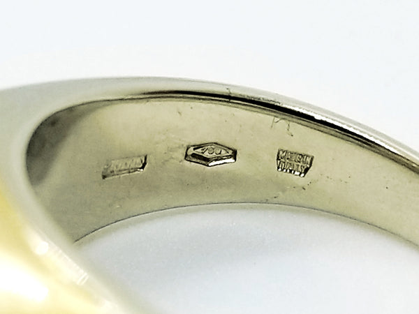 BVLGARI 18 KT TWO TONES GOLD TRONCHETTO UNISEX RING