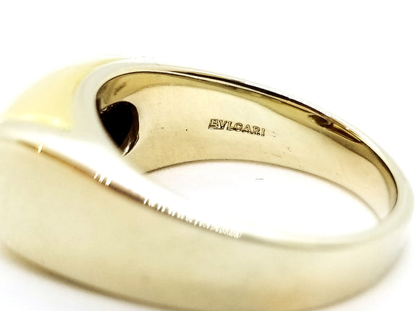 BVLGARI 18 KT TWO TONES GOLD TRONCHETTO UNISEX RING