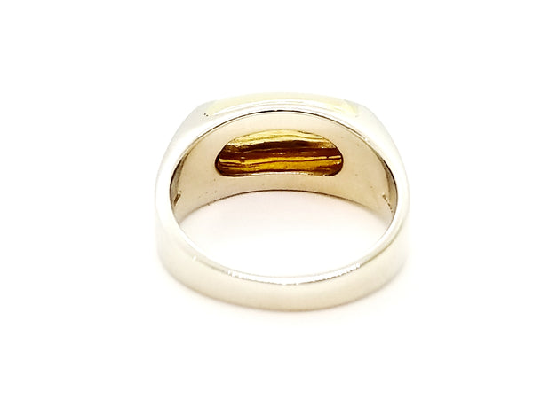 BVLGARI 18 KT TWO TONES GOLD TRONCHETTO UNISEX RING