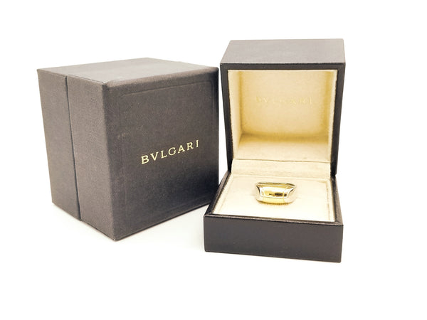 BVLGARI 18 KT TWO TONES GOLD TRONCHETTO UNISEX RING
