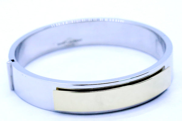 YVES SAINT LAURENT PARIS STERLING & GOLD UNISEX BRACELET