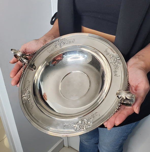 William B. Durgin Co. 1900 Edwardian Neo Classic Center Bowl In .925 Sterling Silver