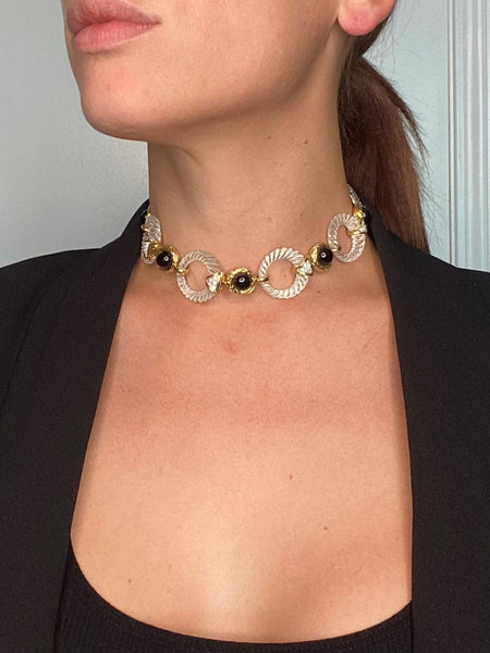 Boucheron 1970 Paris Convertible Necklace Bracelets In 18Kt With 48.84 Cts In Diamonds And Rock Quartz