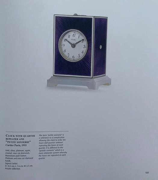 Cartier Paris London 1905 Belle Epoque Enamel Desk clock In 18kt Gold Platinum Silver With Gems